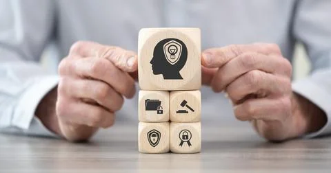 Concept of intellectual property Foto stock