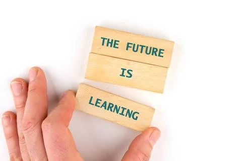 Concept of Intelligence, science and mind. THE FUTURE IS LEARNING made from Stock Photos
