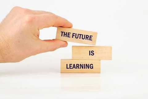 Concept of Intelligence, science and mind. THE FUTURE IS LEARNING made from Stock Photos