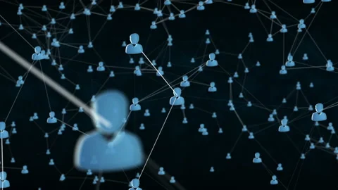 The concept of interconnection in the modern world Vídeos de archivo 96214229