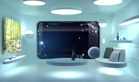 The concept of interior technologies. Stock Illustration