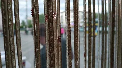 Concept of interior windows decorated with curtains Stock Footage 113337085