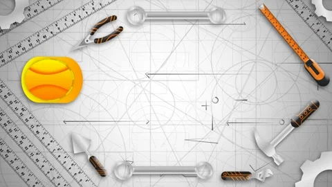 Concept for international labour day, engineering background Stock Footage 273247847