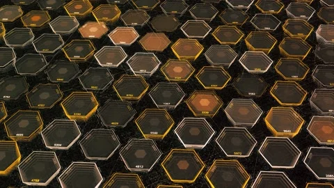 Concept of internet and computer science. Animation. Abstract technological Video stock 153667204