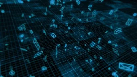 Concept of internet messaging concept Stock-Illustration