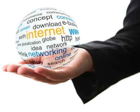 Concept of internet Stock Photos