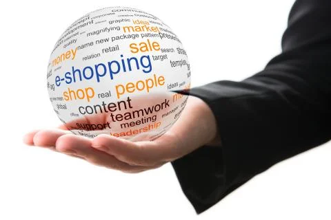 Concept of internet shopping Stock Photos