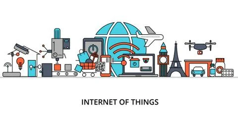 Concept of internet of things Illustrazione stock