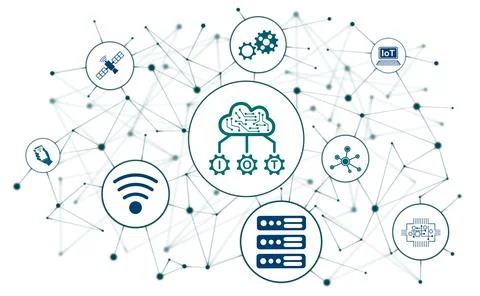 Concept of iot Stock Illustration
