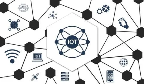 Concept of iot Stock Illustration
