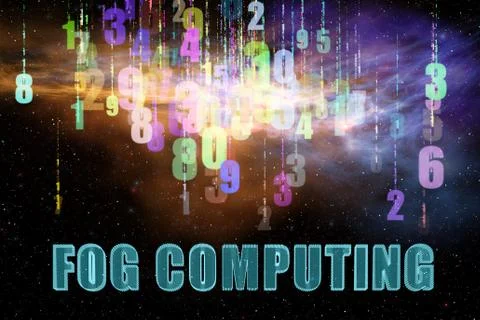 Concept of IT cloud computing Stock Illustration