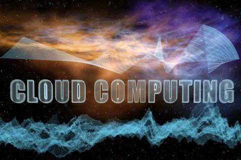 Concept of IT cloud computing 스톡 일러스트