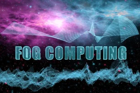 Concept of IT cloud computing Stock Illustration