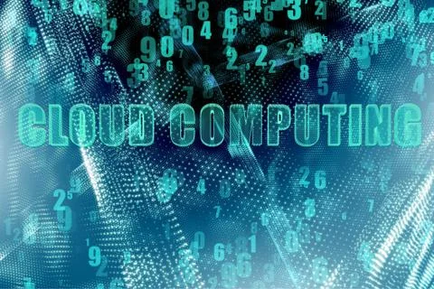 Concept of IT cloud computing Stock Illustration