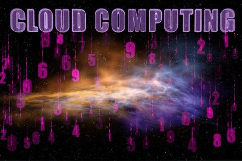 Concept of IT cloud computing Stockillustratie