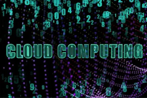 Concept of IT cloud computing Stock Illustration