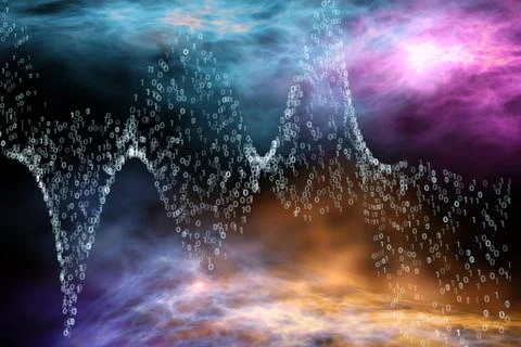 Concept of IT cloud computing Stock Illustration