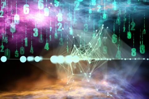 Concept of IT cloud computing Stock Illustration