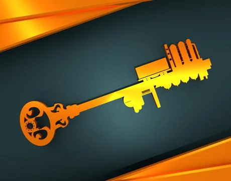 Concept of a key Stockillustratie