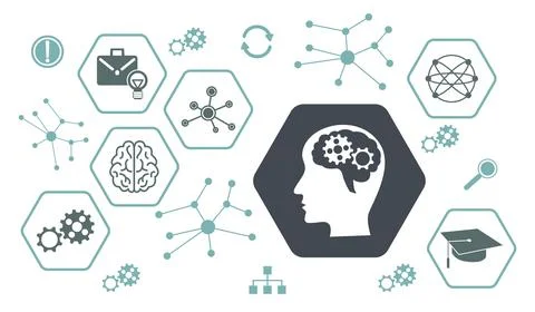 Concept of knowledge 스톡 일러스트