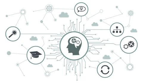 Concept of knowledge Stockillustratie