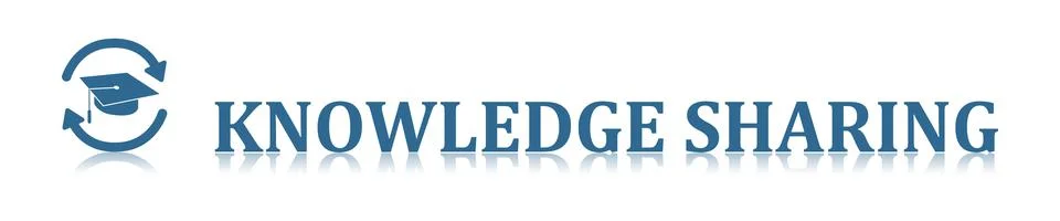 Concept of knowledge sharing Stock Illustration