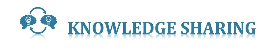 Concept of knowledge sharing Stock Illustration