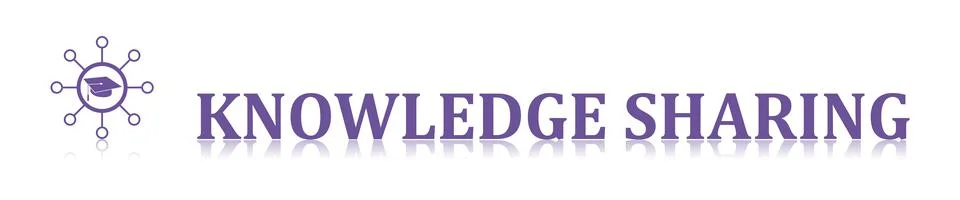 Concept of knowledge sharing 스톡 일러스트