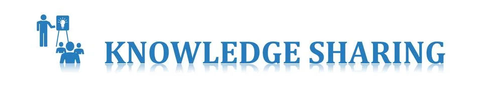 Concept of knowledge sharing Stock Illustration