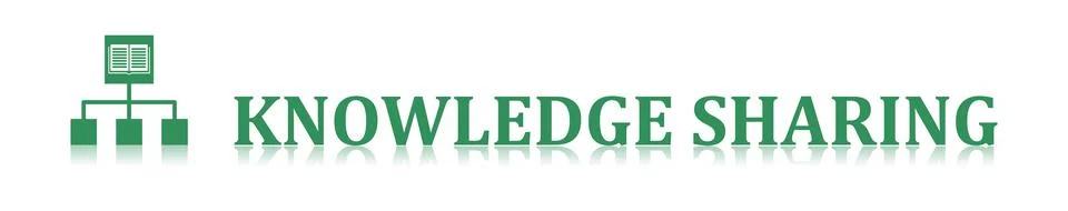 Concept of knowledge sharing Stock Illustration