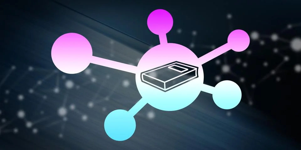 Concept of knowledge sharing Stock Illustration