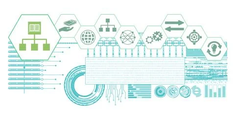 Concept of knowledge sharing Stock Illustration