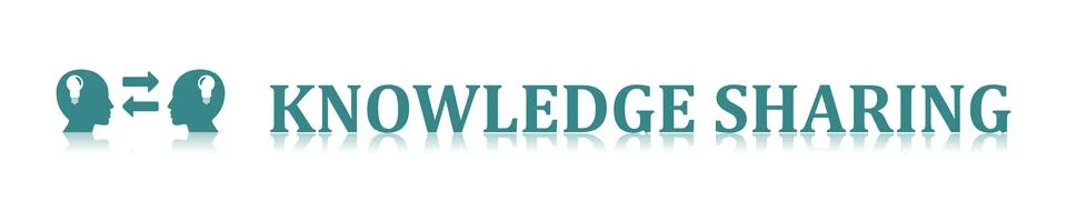 Concept of knowledge sharing Stock Illustration