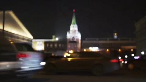Concept Kremlin in Blur Stock Footage 71023343
