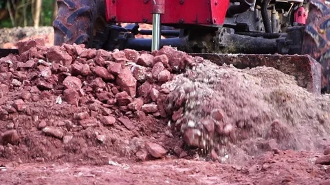 The concept, Labor Day: The man is working over labor by driving the bulldozer 库存影片 105723983