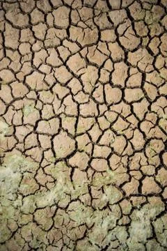 Concept layout dramatic concept cracked mud earth in drought africa famine 스톡 사진