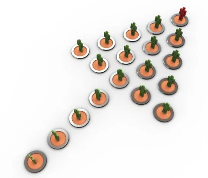 Concept of leadership Stock Illustration