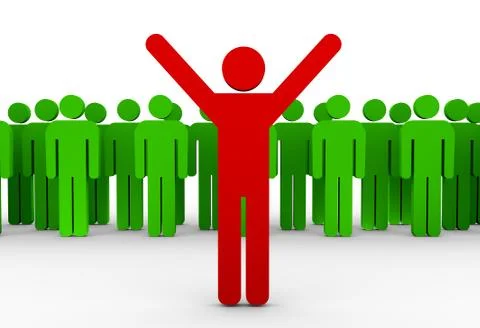 Concept of leadership Stock Illustration