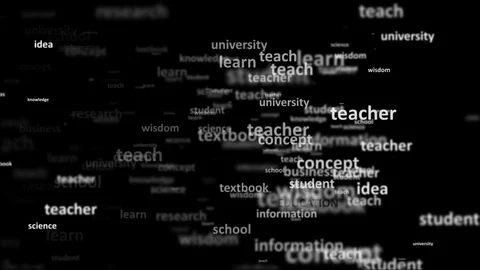 The concept of learning. A lot of concepts for learning Video stock 75762454