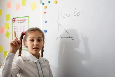 Concept of lesson of geometry Stock Photos