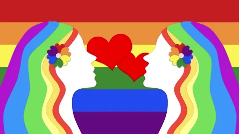 Concept lgtb love loop animation background 動画素材 332811606