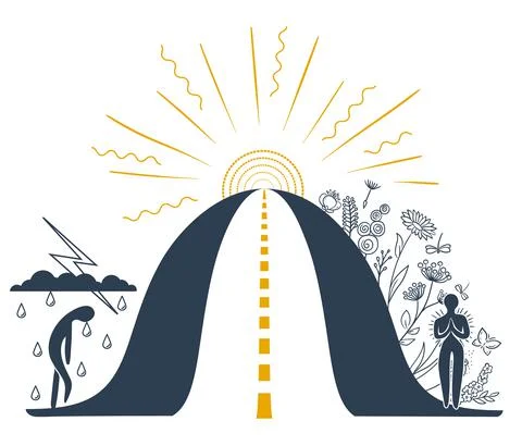 Concept of life, moving forward Stock Illustration