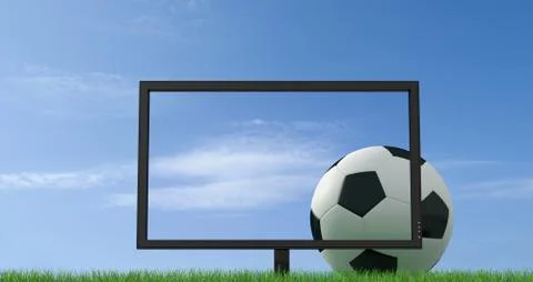 Concept of live soccer Stock Illustration