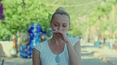 The concept of living with allergies. 動画素材 166001974