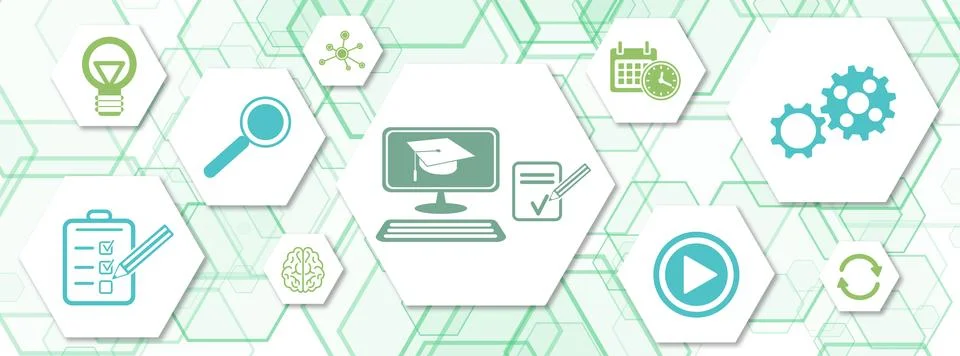 Concept of lms Illustrazione stock