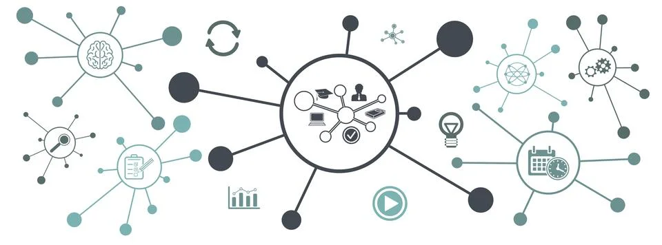 Concept of lms Illustrazione stock