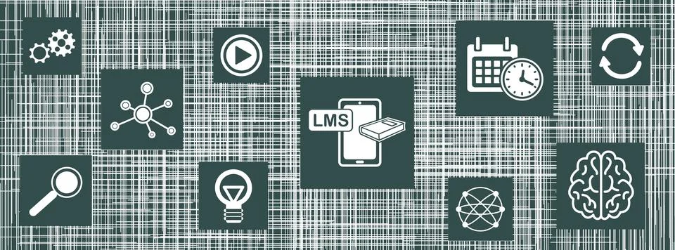 Concept of lms Illustrazione stock