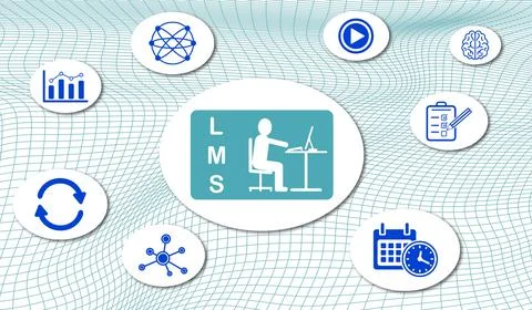 Concept of lms イラスト素材