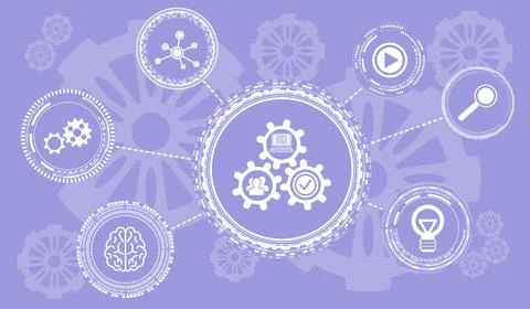 Concept of lms Stockillustratie