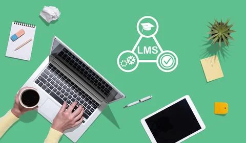 Concept of lms Stock Photos